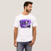 炎上するクラシックカー: シボレー Tシャツ (正面フル)