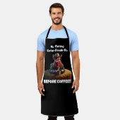 炎上コッカドードル禁止 エプロン (着用した状態)