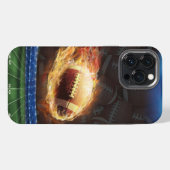 炎上フットボール iPhoneケース (裏面横)