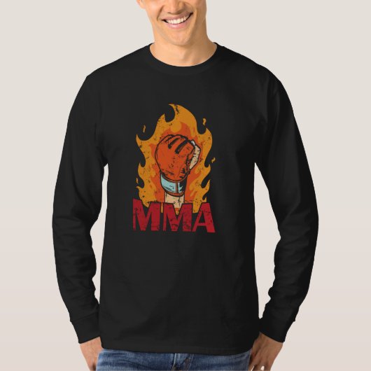 炎上ボクシンググローブ 火 Tシャツ (正面)