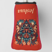 炎中国のの竜 ゴルフヘッドカバー (回転90)