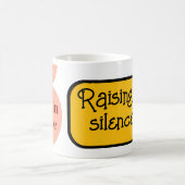 炎失った引用文マグ – 静かな炎引用文 コーヒーマグカップ (中央)