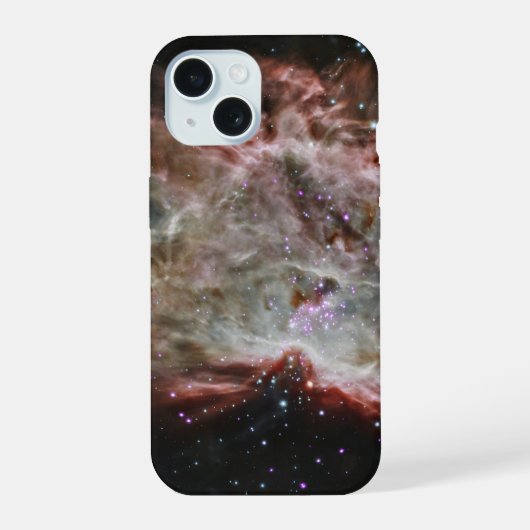 炎星雲の中心にある星団 iPhone 15ケース (裏面)