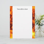 炎渦巻形の レターヘッド (スタンド正面)