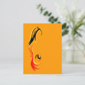 炎症を帯びた ポストカード (スタンド正面)