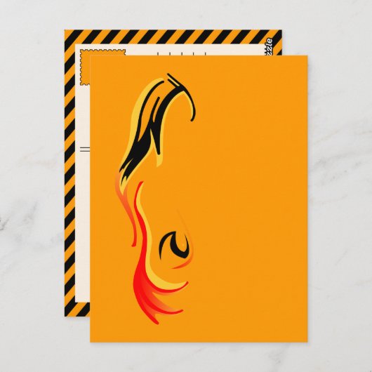 炎症を帯びた ポストカード (正面/裏面)