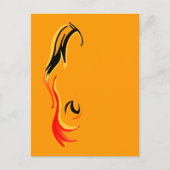 炎症を帯びた ポストカード (正面)