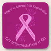 炎症性乳がん認識度 コースター (正面)