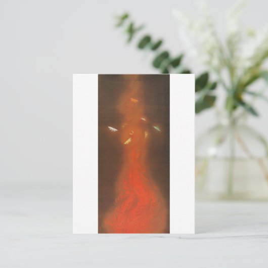 炎舞,速水御舟炎の舞,御舟 ポストカード (スタンド正面)