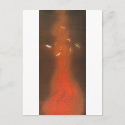 炎舞,速水御舟炎の舞，御舟 ポストカード (正面)