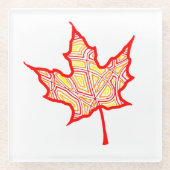 炎葉 ガラスコースター (正面)