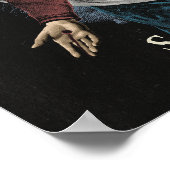 炎賛美中 – ゴシックデザイン ポスター (角)