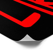 炎飛んでいるに包まれた野球のおもしろい引用文 ポスター (角)