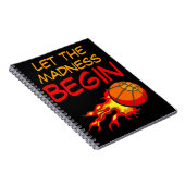 炎飛んでいる中のバスケットボール引用文,スポーツ ノートブック (右側)