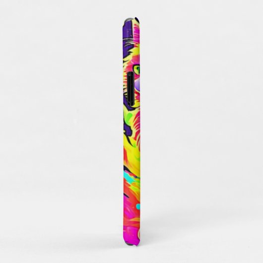 炎鮮やか絵を描に包まれた猫 Case-Mate iPhoneケース (裏面/右)