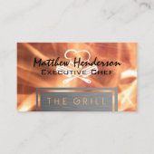 炎 | シェフハットとヘラ 名刺 (正面)