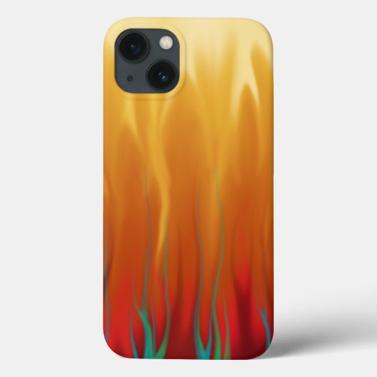 炎 - シミュレートされた炎のアブストラクトアート Case-Mate iPhoneケース (裏面)