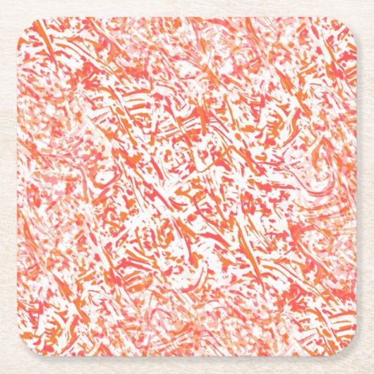 炎 スクエアペーパーコースター (正面)