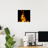 炎 ポスター (ホームオフィス)
