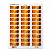 炎 ラベル (フルシート)