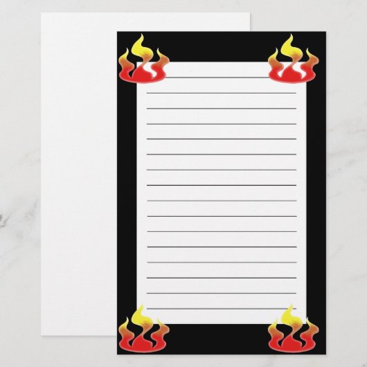 炎 便箋 (正面/裏面)