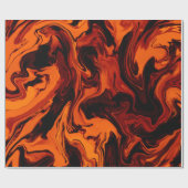 炎、火、炎の抽象芸術 ラッピングペーパー (フラット)