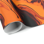 炎、火、炎の抽象芸術 ラッピングペーパー (ロールコーナー)