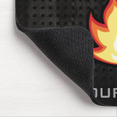 炎（火）、頑丈 マウスパッド (コーナー)