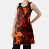 炎、炎、炎の抽象芸術 エプロン (インサイチュ)