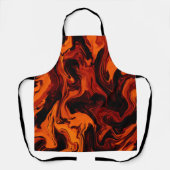 炎、炎、炎の抽象芸術 エプロン (正面)