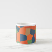 炎、真夜中、緑のエスプレッソマグ エスプレッソカップ (正面)