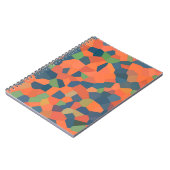 炎、真夜中、緑のスパイラルノートブック ノートブック (左側)