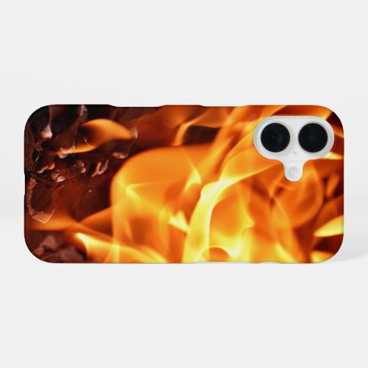 炎 iPhone 16ケース (裏面横)