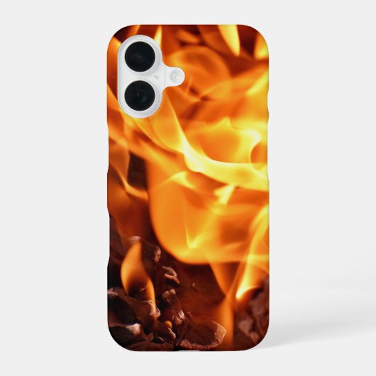 炎 iPhone 16ケース (裏面)