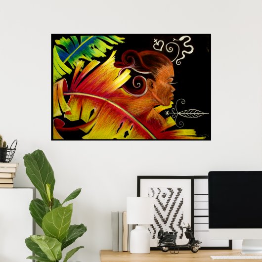 炎I ポスター (ホームオフィス)