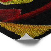 炎IVモザイクIIキャンバス ポスター (角)