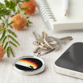 炎Keychainを持つ水スキーヤー キーホルダー (側面)