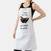 炒めて食べ物を洗おもしろい中国のう エプロン (インサイチュ)