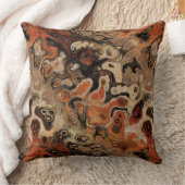 炭と錆び抽象芸術 クッション (ブランケット)