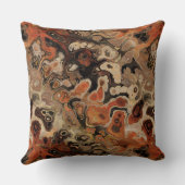 炭と錆び抽象芸術 クッション (裏面)