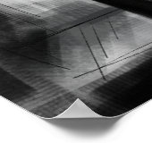 炭のファンシーエレガント夕べ時間 ポスター (角)