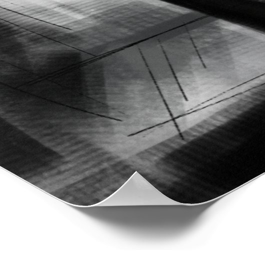 炭のファンシーエレガント夕べ時間 ポスター (角)