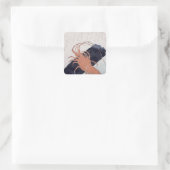 炭のブロックとLangoustine, c.1830 スクエアシール (バッグ)