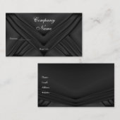 炭エレガント絹の巾着会社 名刺 (正面/裏面)