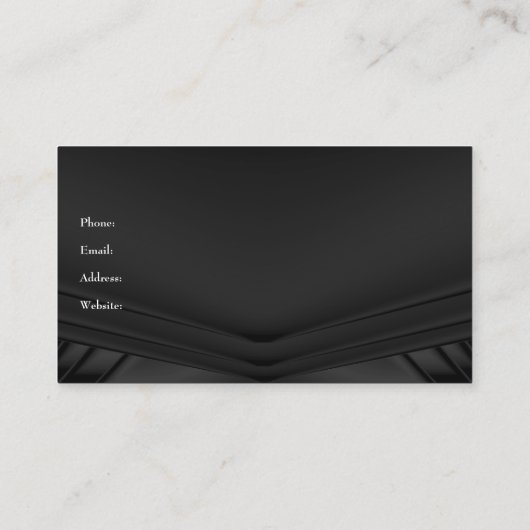 炭エレガント絹の巾着会社 名刺 (裏面)