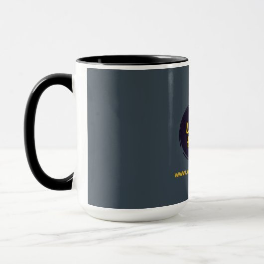 炭スタイリッシュ灰色マグカップ マグカップ (左)