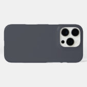 炭モダン灰色の平無地の色 Case-Mate iPhoneケース (裏面 (横))