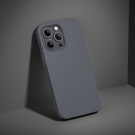 炭モダン灰色の平無地の色 Case-Mate iPhoneケース