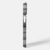 炭モダン灰色の水の色の線パターン Case-Mate iPhoneケース (裏面 / 右)