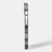 炭モダン灰色の水の色の線パターン Case-Mate iPhoneケース (裏面 / 左)